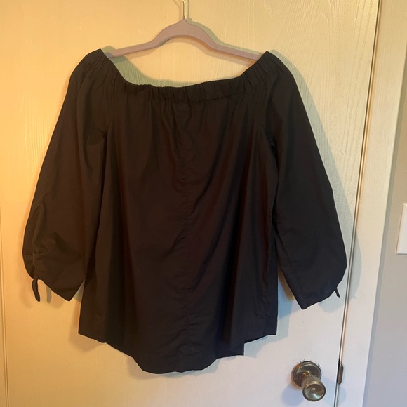 Free people oversized smocked off the shoulder top - Picture 4 of 4